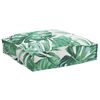vidaXL Coussin pour assise de palette Floral 2 pcs Motif de feuille