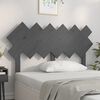 vidaXL T&ecirc;te de lit Gris 132x3x81 cm Bois massif de pin