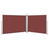 vidaXL Auvent lat&eacute;ral r&eacute;tractable Marron 100 x 1000 cm