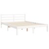 vidaXL Cadre de lit sans matelas blanc 140x190 cm bois de pin massif