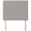 vidaXL Tête de lit Gris clair 90x5x118/128 cm Tissu