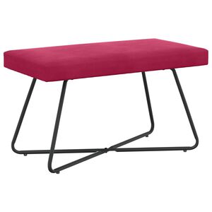 vidaXL banc Bordeaux 80 x 40 x 45 cm Velours