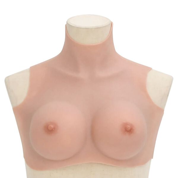 vidaXL Plastron en silicone naturel coupe D