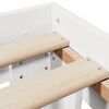 vidaXL Cadre de lit sans matelas blanc 160x200 cm bois de pin massif