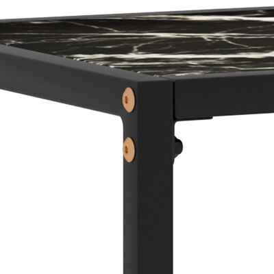 vidaXL Table console Noir 100x35x75 cm Verre trempé