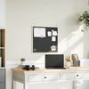 vidaXL Tableau noir avec cadre en bois de pin massif noir 60x55 cm