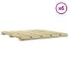 vidaXL Carreau de terrasse 6 pcs Vert 50 x 50 cm