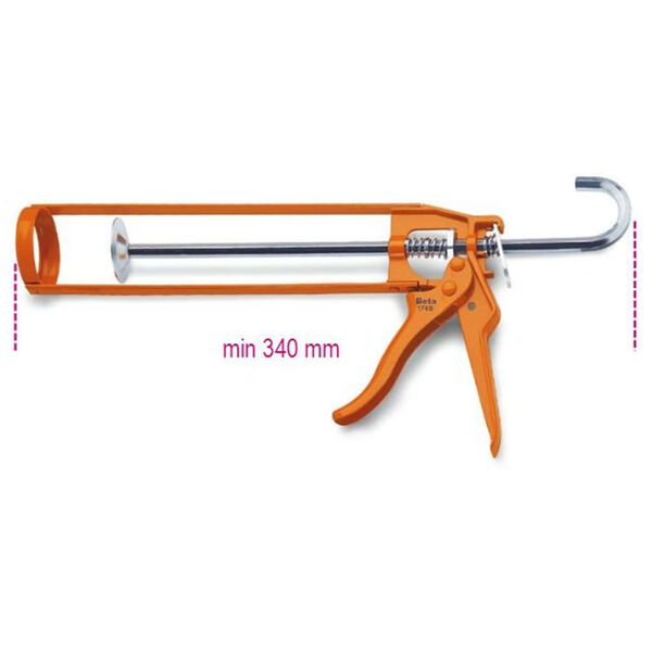 Beta Tools Pistolet &agrave; calfeutrer 1749 Feuille de m&eacute;tal verni