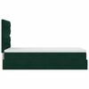 vidaXL Cadre de lit ottoman avec matelas vert fonc&eacute; 80x200 cm velours