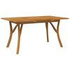 vidaXL Table de jardin 150x90x75 cm Bois d'acacia solide