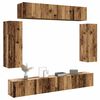 vidaXL Ensemble de meuble TV mural 6 pcs vieux bois bois d'ing&eacute;nierie
