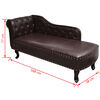 Canap&eacute; m&eacute;ridienne Chesterfield capitonn&eacute;