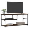 vidaXL Meuble TV chêne marron 103x38x46,5cm bois d'ingénierie et acier