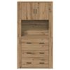 vidaXL Haut Armoire Ch&ecirc;ne artisanal 80 x 33 x 150 cm Bois d'ing&eacute;nierie