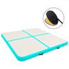 vidaXL Tapis gonflable de gymnastique avec pompe 200x200x10cm PVC Vert