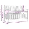 vidaXL Banc de rangement avec stockage avec porte Acacia massif