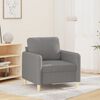 vidaXL Fauteuil Gris clair 60 cm Tissu