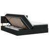 vidaXL Lit avec rangement et matelas Noir 160 x 200 cm Velours