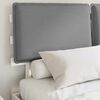 vidaXL Cadre de lit avec t&ecirc;te de lit rembourr&eacute;e Gris clair