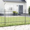 vidaXL Cl&ocirc;ture de jardin Gris 1,7 x 1,2 m Acier rev&ecirc;tu de poudre