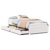 vidaXL Cadre de lit sans matelas blanc 75x190 cm bois de pin massif