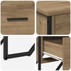vidaXL Commode chêne artisanal 91 x 35.5 x 74.5 cm Bois d'ingénierie
