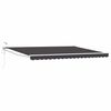 vidaXL Auvent r&eacute;tractable &eacute;lectrique Anthracite 4,5 &times; 3 m