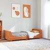 vidaXL Cadre de lit sans matelas cire marron 75x190 cm bois pin massif