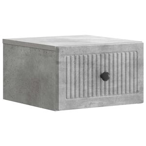 vidaXL Cabinet de chevet mural Gris b&eacute;ton 33 x 34,5 x 20 cm