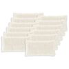 vidaXL Housse de coussin 12 pc HEERLEN Blanc 40 x 80 cm Fleece PV