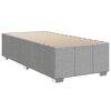 vidaXL Cadre de lit sans matelas gris clair 90x200 cm tissu