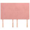 vidaXL T&ecirc;te de lit Rose 144x5x118/128 cm Velours