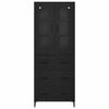 vidaXL Haut Armoire Ch&ecirc;ne noir 69,5 x 34 x 180 cm Bois d'ing&eacute;nierie