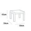 Keter Table de jardin Rosalie Graphite
