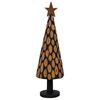 vidaXL Sapin de No&euml;l Marron 149 cm Bois de teck massif