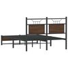 vidaXL Cadre de lit sans matelas ch&ecirc;ne marron 120x190 cm