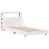 vidaXL Cadre de lit sans matelas blanc 75x190 cm bois de pin massif