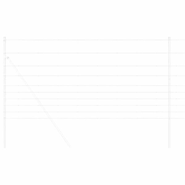 vidaXL Cl&ocirc;ture de prairie Argent&eacute; 25 x 1,2 m Acier galvanis&eacute;