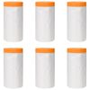 vidaXL Tapis de protection avec bande adh&eacute;sive 6 pc Transparent HDPE