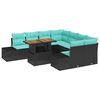 vidaXL Ensemble de salle &agrave; manger pour jardin 9 pc 8-Nombre de places