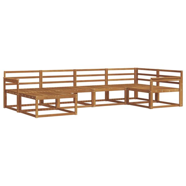 vidaXL Ensemble de canap&eacute;s d'ext&eacute;rieur 6 pcs Naturel