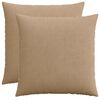 vidaXL Housse de coussin 2 pcs HEERLEN Marron 70 x 70 cm