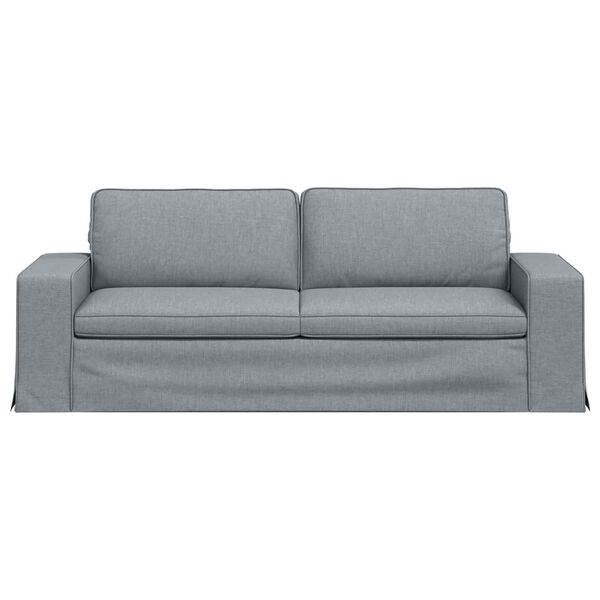 vidaXL Canap&eacute; 180cm Gris clair M&eacute;tал