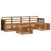 vidaXL Ensemble de canap&eacute;s d'ext&eacute;rieur 6 pcs Naturel