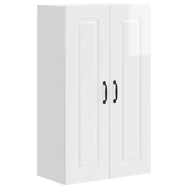 vidaXL Meuble mural de cuisine Blanc brillant 60 x 31 x 100 cm