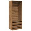 vidaXL Garde-robe ch&ecirc;ne artisanal 80x50x200 cm bois d'ing&eacute;nierie