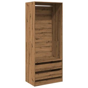 vidaXL Garde-robe ch&ecirc;ne artisanal 80x50x200 cm bois d'ing&eacute;nierie