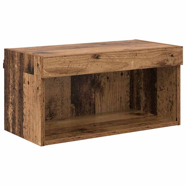 vidaXL Meuble TV Bois Ancien 60 x 30 x 30 cm Bois d'ing&eacute;nierie