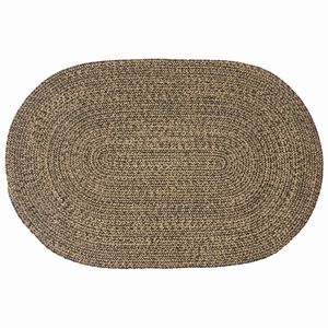 vidaXL Tapis de surface Noir 100 x 152 cm Jute