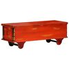 vidaXL Boîte de rangement Rouge 110x40x40 cm Bois d'acacia massif